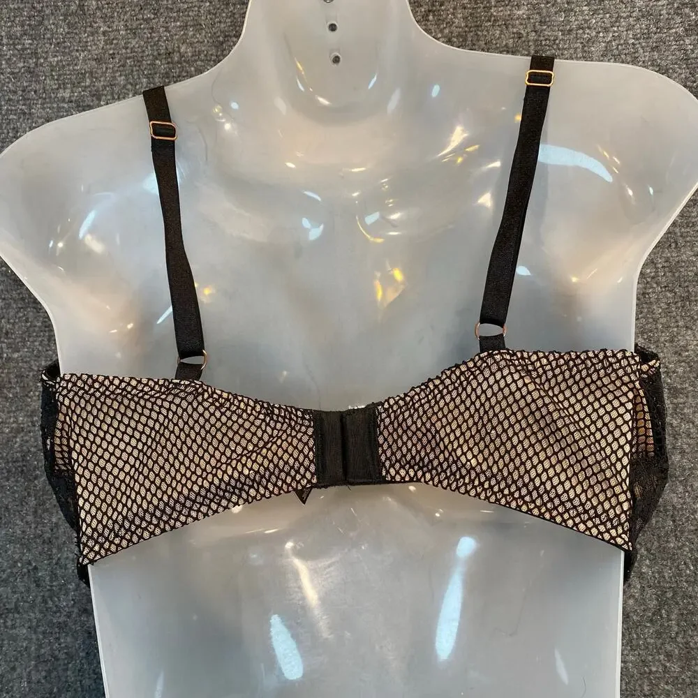 Victoria Secret Womens Size 36DD Black Lace Very Sexy Push Up Bra Underwire - Picture 5 of 7